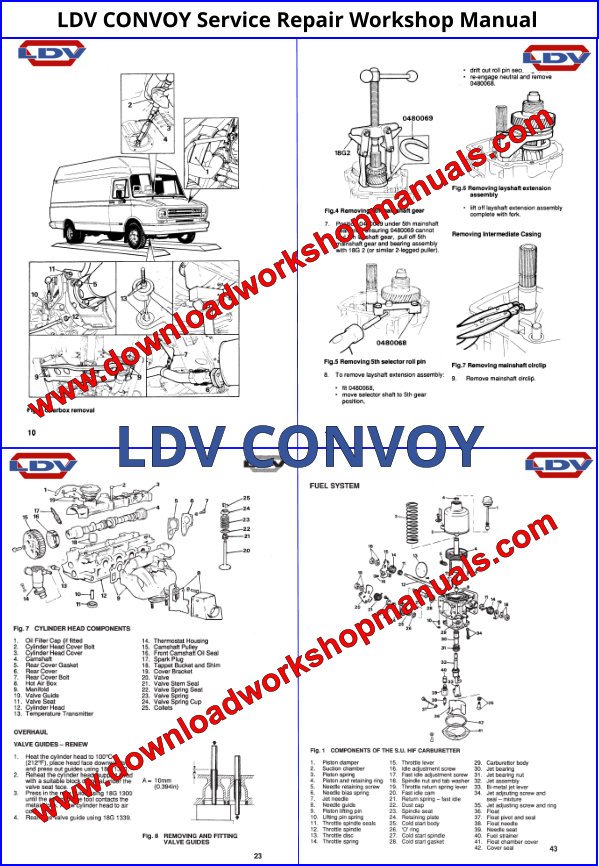 LDV CONVOY Service Repair Workshop Manual