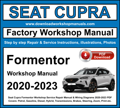 Seat Cupra Formentor 2020-2023 repair workshop manual pdf