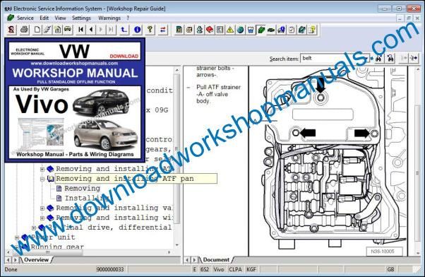 VW Volkswagen Vivo Workshop Manual