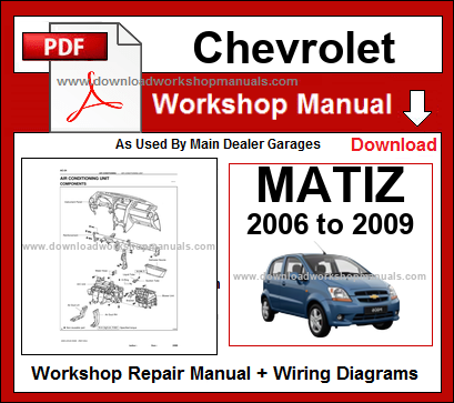 Chevrolet Matiz Workshop Repair Service Manual Download