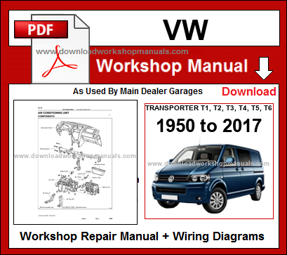 VW Transporter Service Repair Workshop Manual