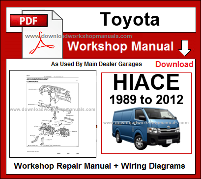 Toyota Hiace Workshop Repair Manual Download