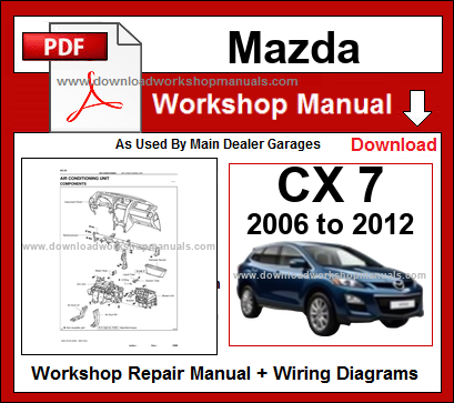 Mazda CX7 Workshop Service Repair Manual Download PDF