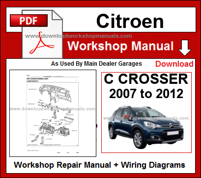 Citroen C-Crosser Workshop Manual Download
