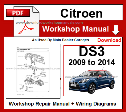 Citroen DS3 Workshop Manual Download