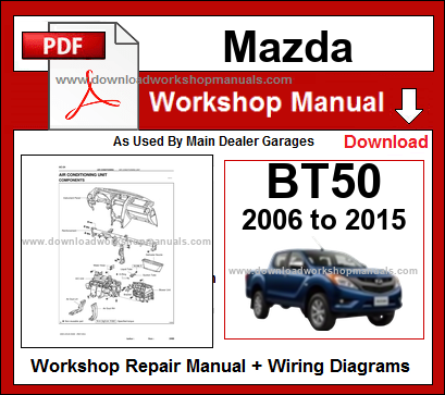Mazda BT50 Workshop Service Repair Manual PDF
