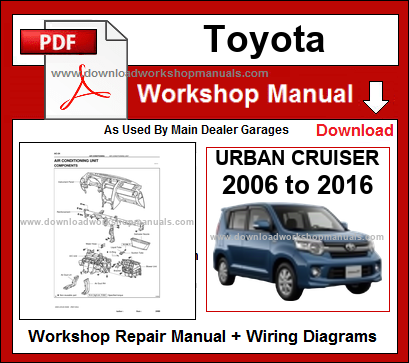Toyota Urban Cruiser Workshop Service Repair Manual