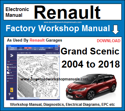 renault grand scenic service repair workshop manual